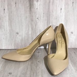 Jessica Simpson Nude Beige High Heel Pump Shoes